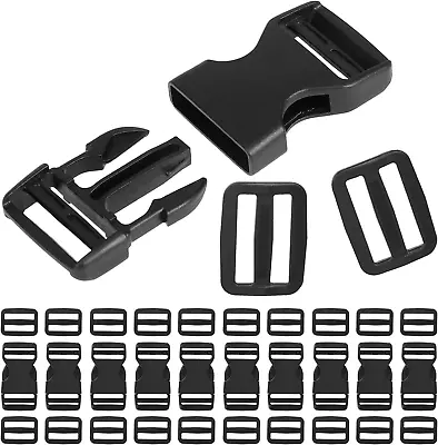 10 Set Strap Clip Backpack Clips Replacement Plastic Buckle Nylon Webbing Str... • $9.83