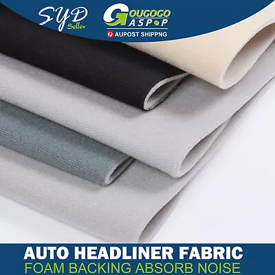 Roof Lining Replace Auto Headliner Material Car Interior Trim Foam Backing Cloth • $7.43