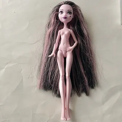 Monster High Party Hair Draculaura Doll Mattel 2016 Long Black Pink DVH36 J44I • $15.98