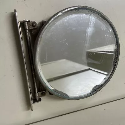 Vintage Scissor Swivel Extension Barber Shaving Mirror Wall Mount 8” • $39