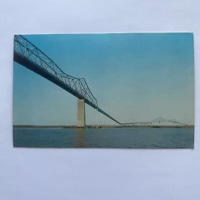 Cooper River Bridge Postcard Charleston SC John P Grace Bridge UP VTG • $5.50