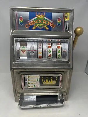 WACO ~ Casino Crown Jackpot Slot Machine “Novelty” 25 Cent - See Pics + Desc • $102