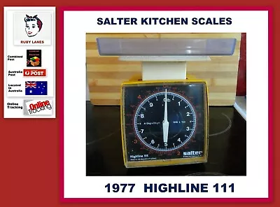 VINTAGE SALTER SCALES - YELLOW - HIGHLINE 111 - 1977 Made Republic Ireland • $5.91