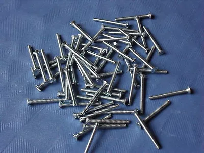 2mm X 20mm SLOTTED COUNTERSUNK MACHINE SCREWS M2 NUTS INCLUDED NEW PACK  OF 5 • £3.15