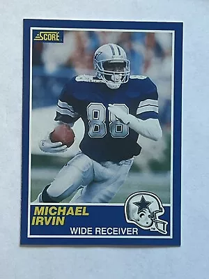 1989 Score Set-Break # 18 Michael Irvin RC NM-MT OR BETTER • $19.99