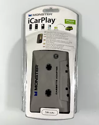 Monster ICarPlay Cassette Adapter AUX For Car  (headphone Jack Connection) • $15.67