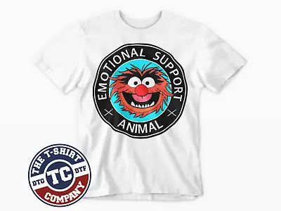 Animal T-Shirt Emotional Support Tee Funny Cool Retro Muppet Cartoon 80s 90s UK • £5.99