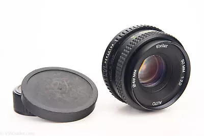 Pentax K Mount Vivitar 50mm F/2.0 Standard Prime MF Lens With Caps V22 • $44.99