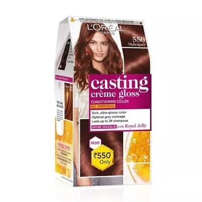 L'Oreal Paris Casting Creme Gloss Hair Colo/ Mahogany 550 87.5g+72ml_ • £22.51