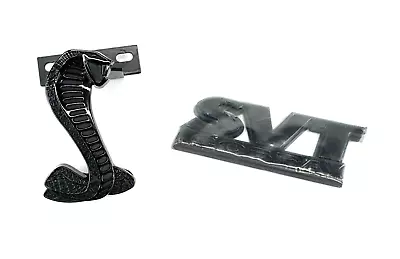 Mustang Black Cobra Snake And SVT Emblems 94-04 Daniel Carpenter Reproductions • $29.99