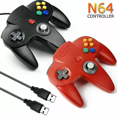 USB Controller Gamepad N64 Joystick For Windows PC Linux Raspberry Pi 2pack • $35.14