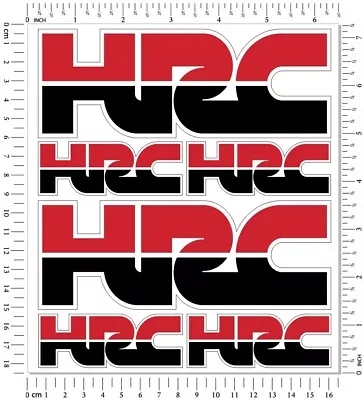 HRC Honda Racing Motorcycle 6 Decals Laminated Stickers Set CBR Fireblade  • £8.36