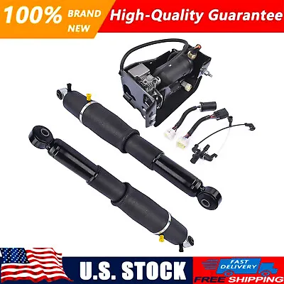 For Escalade Suburban Tahoe Yukon Rear Pair Air Suspension Shocks & Compressor • $223.85