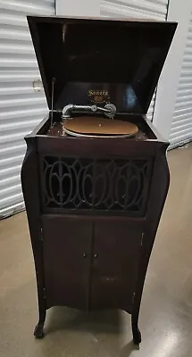 Antique Sonora Hand Crank Phonograph Minuet Dated 07/1919 • $340