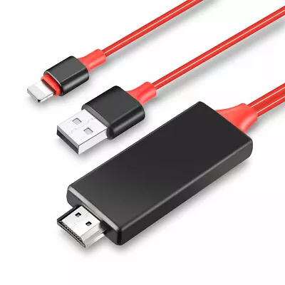 HDMI Mirroring Cable Phone To TV HDTV Adapter For IPhone 13 12 11 Pro MAX XR XS • $12.99