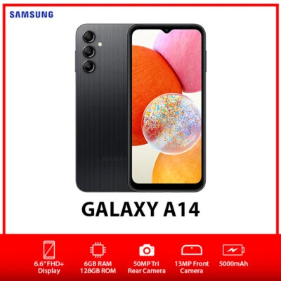 NEW Samsung Galaxy A14 Dual SIM Unlocked Android Smartphone – Black/6GB+128GB • $283.99