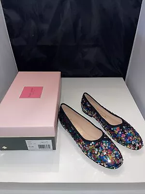 NEW Women’s Kate Spade Honey Rainbow Sequins Ballet Flats Shoes Sz 9.5 • $59.99