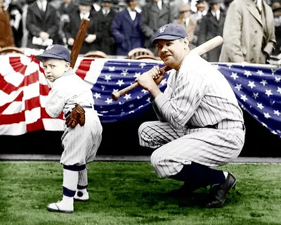 Babe Ruth #32 Photo 8X10 - New York Yankees COLORIZED   • $7.95