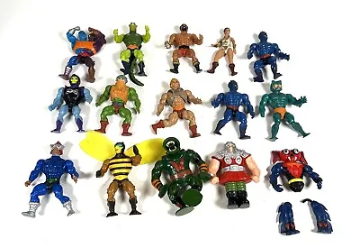 Vintage He-Man Masters Of The Universe Lot Of 15 Action Figures MOTU 1980s • $93.59