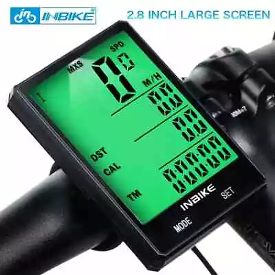2.8 In Bike Wireless Computer Rainproof Odometer Speedometer Stopwatch Backlight • $34.82
