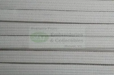 Uni-Trim Premium Double Knitted 6mm Elastic White 100% Polyester Per Metre • $1.93