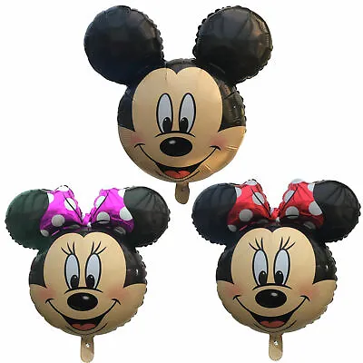 Mickey Minnie Mouse Theme Birthday Party 18``Foil Air  Fill Balloon UK • £2.49