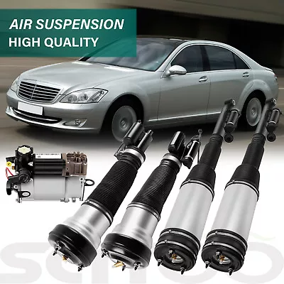 5* Front Rear Air Suspension Strut Compressor For 4Matic Mercedes W220 S430 S500 • $609.99