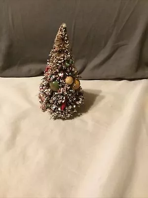 Xmas Bottle Brush Fruit Tree 7”vintage • $44