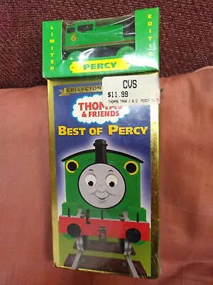 Thomas The Tank Engine Friends Best Of Percy VHS Video Tape Train RARE + Toy NEW • $59.99