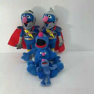 Super Grover Stuffed Animal Plush Sesame Street Muppets Lot • $37.60