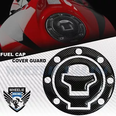 Carbon Black Gas Tank Fuel Cap Cover Protection Guard 97-03 Gsxr-600/750/1000 • $13.89