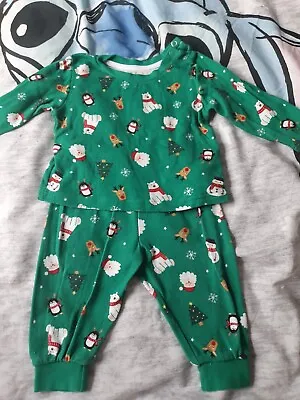 Baby's Christmas Pyjamas Aged 6 To 9 Months • £0.99