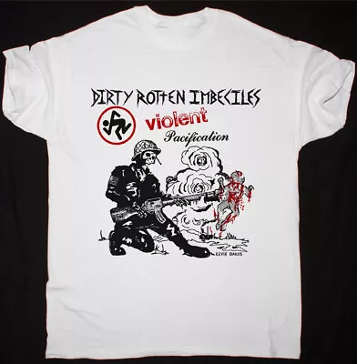 D.R.I. VIOLENT PACIFICATION NEW WHITE T-shirt Cotton For Men Women S-4XL CB1122 • $21.84