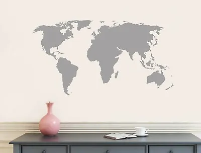 World Map Wall Art Sticker • £24.99