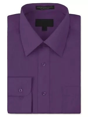 Men's Classic Fit Long Sleeve Wrinkle Resistant Button Down Premium Dress Shirt • $26.20