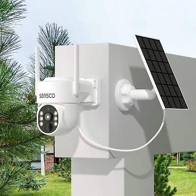 4MP Wireless Solar Powered CCTV Camera PTZ WiFi Audio Outdoor For CCTV System • $49.99