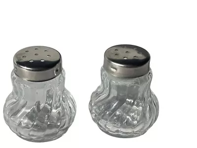 Vtg Small Salt And Pepper Shaker Glass Made In West Germany 1.5” Mini  MCM • $7.85