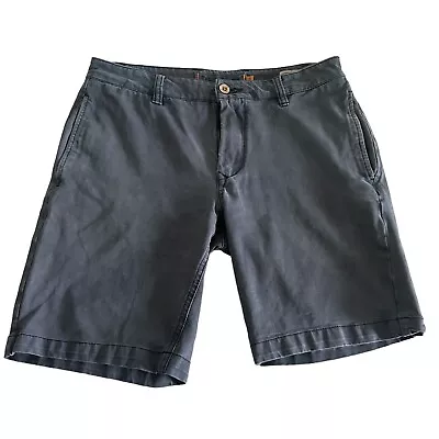 Tailor Vintage Shorts Men's Size 30 Blue Stonewash Knit Golf Greenwich Slim Fit • $18.99