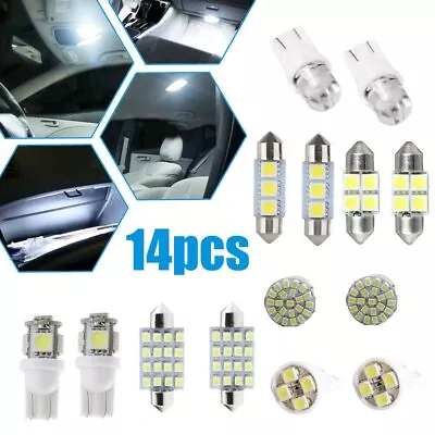 Car Interior LED Light Bulbs Kit For Dome License Plate Lamp White Accessories • $7.99