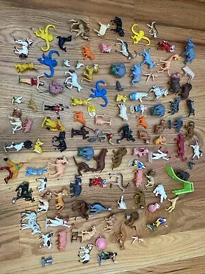 Huge Vintage  Marx Battleground Animal And Circus Play Set Lot-Over 90 Pieces • $5.50