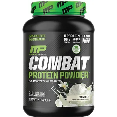 MusclePharm Combat Protein Powder  - 2 Lb 25 Servings Vanilla • $42.99