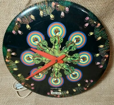 Peter Max Vitorian Ladies Vintage Clock TESTED WORKING General Electric 1970s • $297