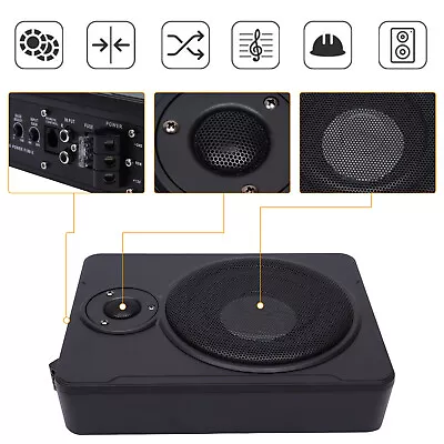 600W Slim Under-Seat Subwoofer Powered Car Truck Sub W/ Amp Kit Speaker 8   • $79