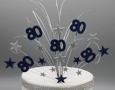 Stars On Wires 18th 21st 30th 40th Any Age Cake Topper Birthday Decoration 010 • £14.99