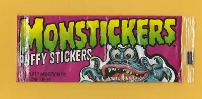 1979 Monstickers Puffy Stickers Unopened Pack Rare! • $17.10