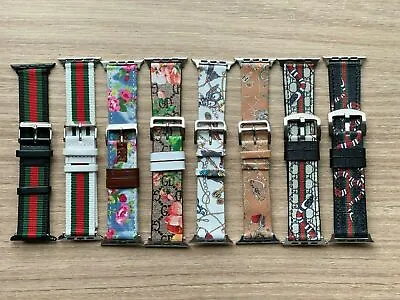 $16.99 • Buy 42/44mm Genuine Leather Apple Watch Band For IWatch Series 7SE 6 5 4 3 2 1 38/40