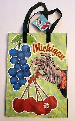 $12.95 • Buy Trader Joe Michigan Reusable Shopping Bag ECO Tote Cherries NWT