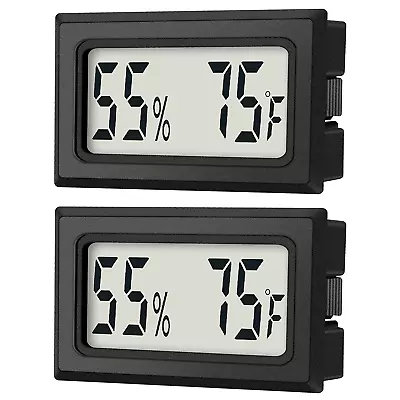 Mini Digital Thermometer 2-Pack Hygrometer Indoor Humidity Monitor Temperature H • $10.88