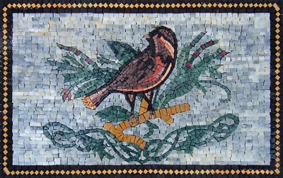 AN179 11.81 ×19.69  Bird Handmade Mosaic Wall Art • $329