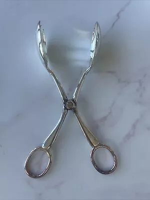 Salad Spoon And Fork Tongs Antique Vintage Kitchen Estate Auctions Bargains Deal • $0.99